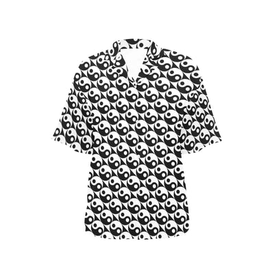 Yin Yang Print Design LKS304 Women's Hawaiian Shirt