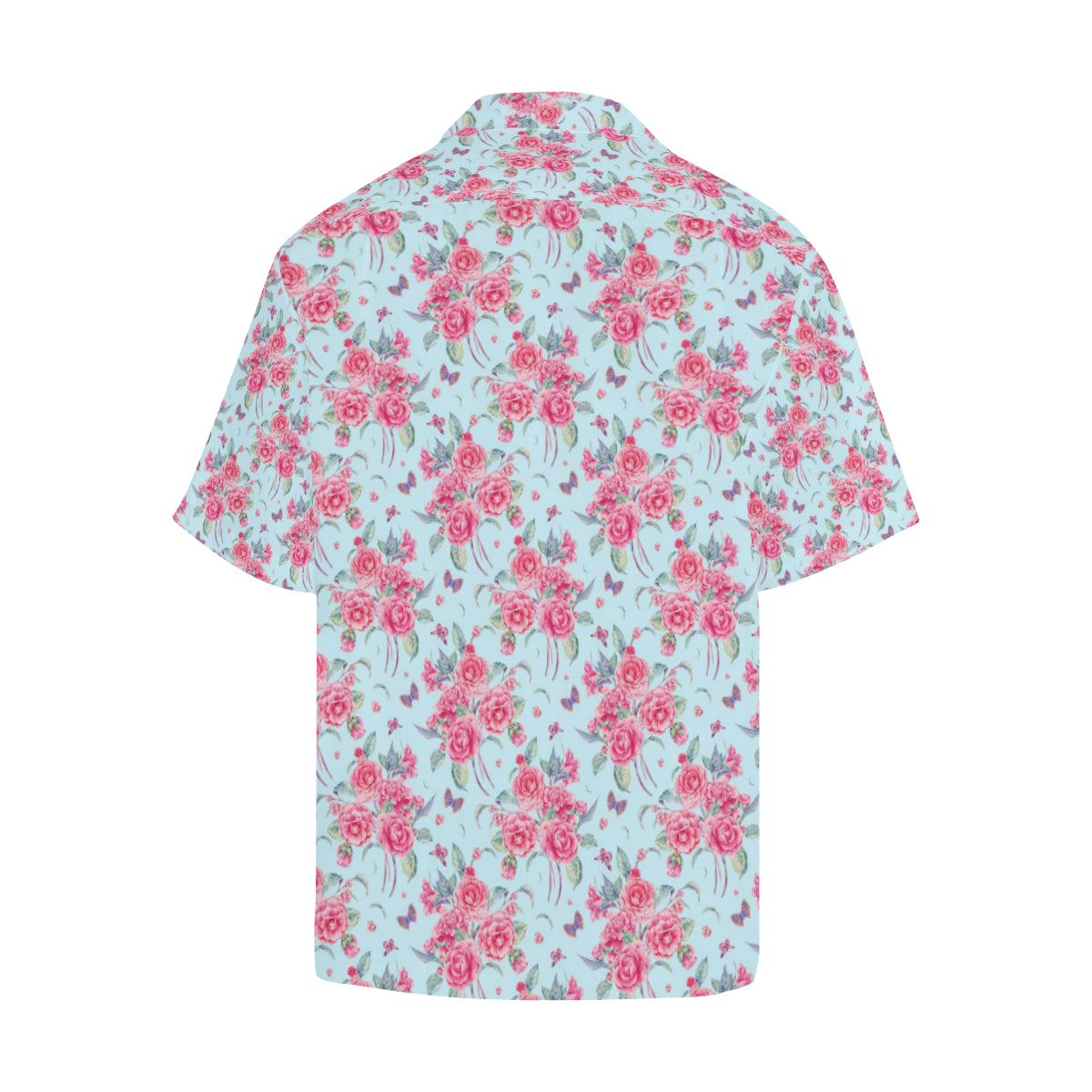 Camellia Pattern Print Design 01 Men's Hawaiian Shirt