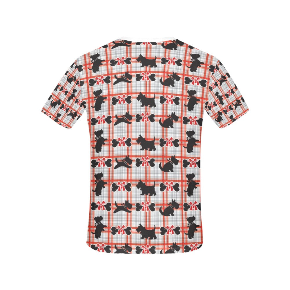 Scottish Terriers Print Design LKS3014 Women's  T-shirt