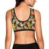 Pineapple Hibiscus Sports Bra