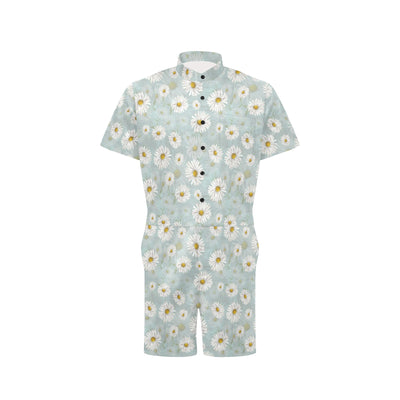 Daisy Pattern Print Design DS012 Men's Romper