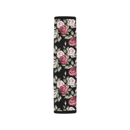 Rose Red Pink Pattern Print Design RO03 Car Seat Belt Cover