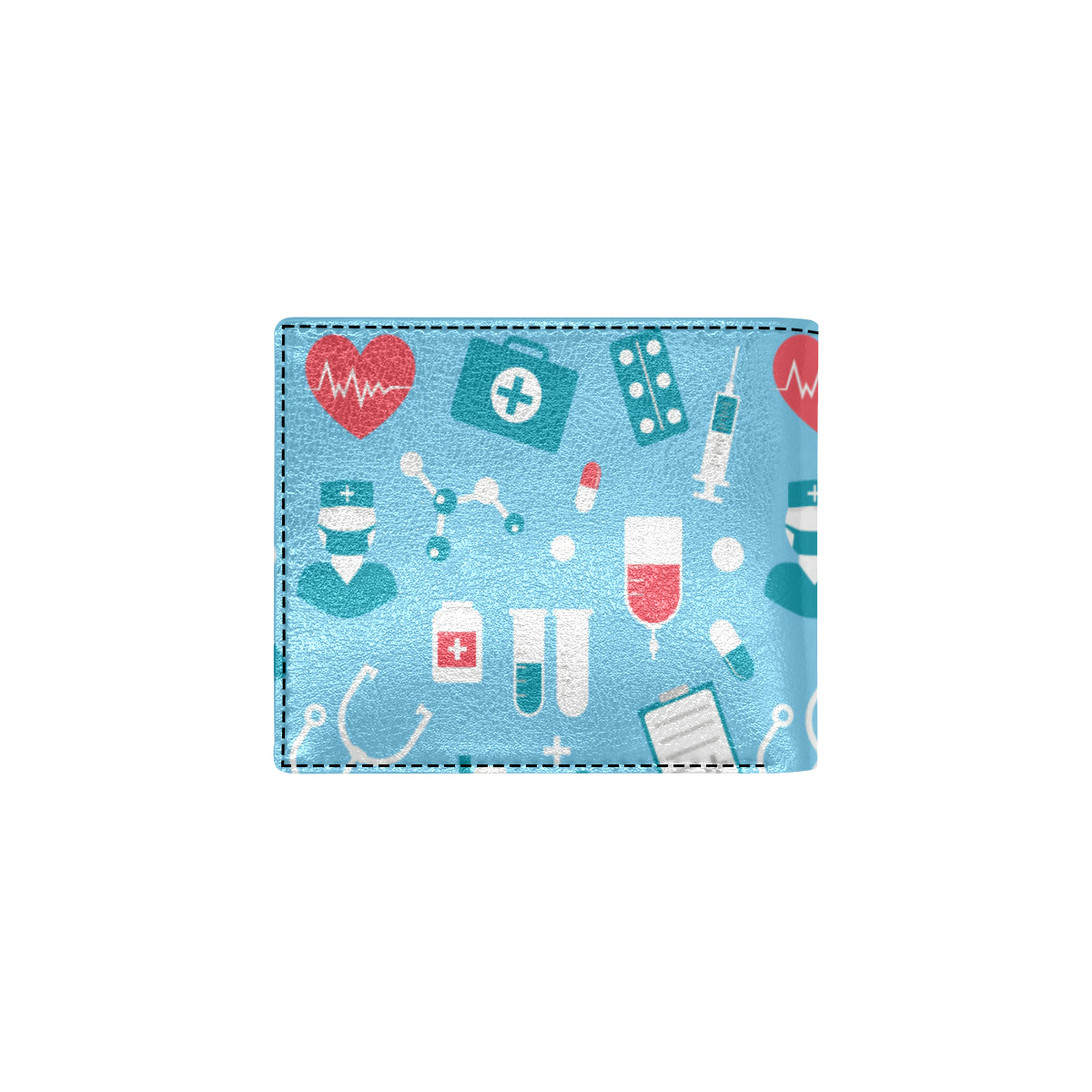 Nurse Pattern Print Design A03 Men's ID Card Wallet