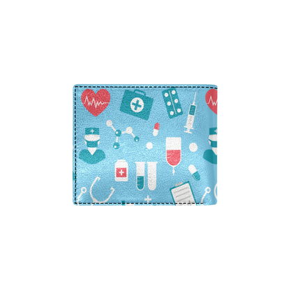 Nurse Pattern Print Design A03 Men's ID Card Wallet