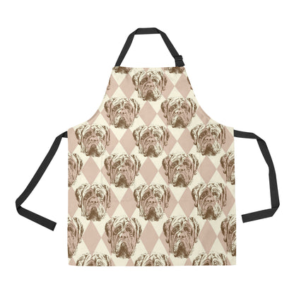Mastiffs Pattern Print Design 01 Apron with Pocket