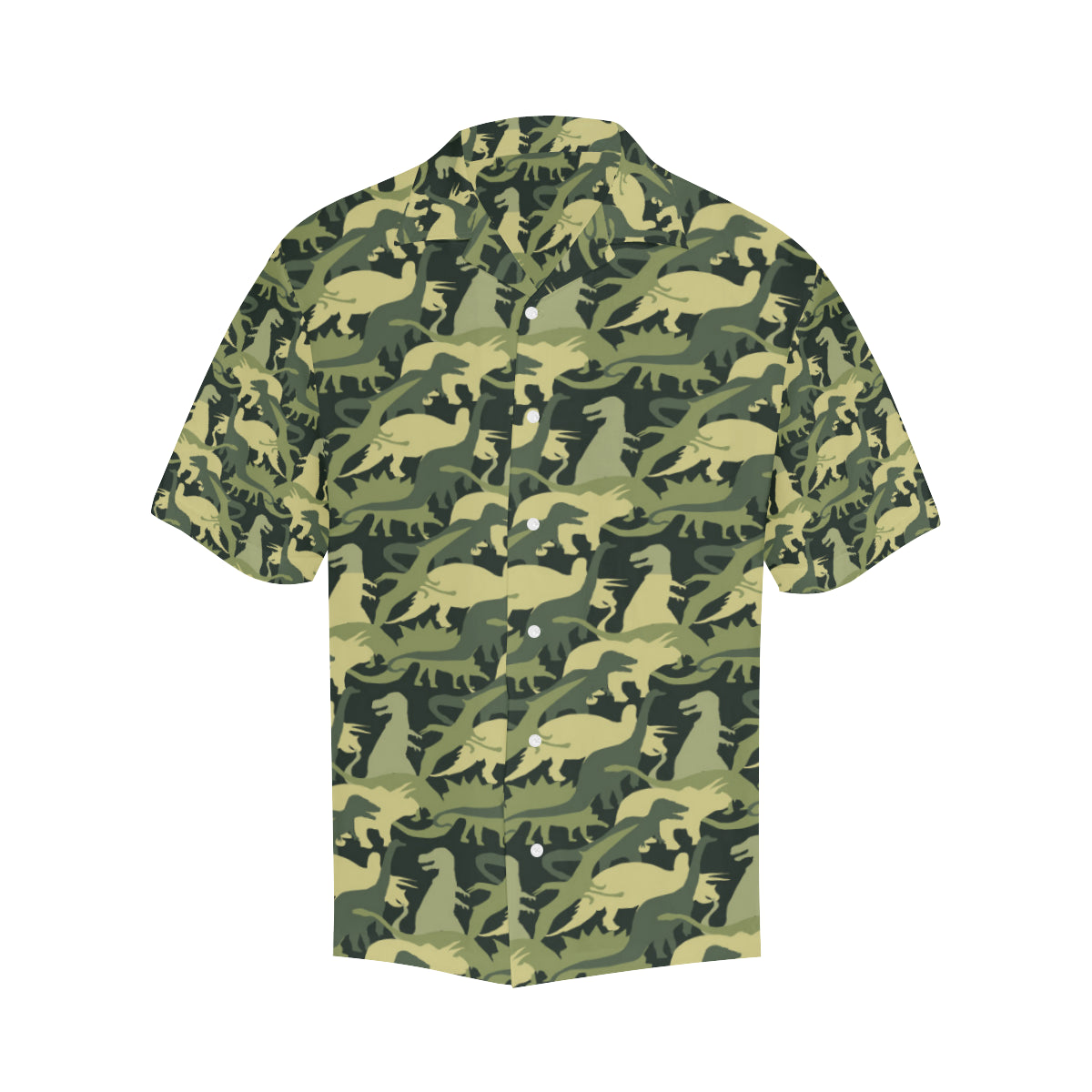Camouflage Dinosaur Pattern Print Design 03 Men's Hawaiian Shirt