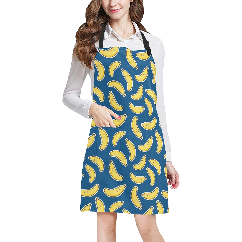 Banana Pattern Print Design BA03 Apron with Pocket
