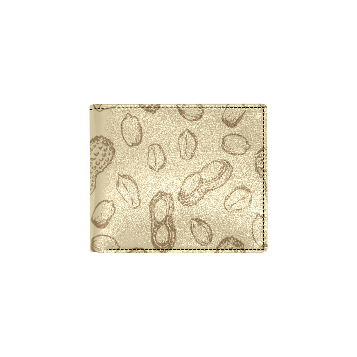 Peanut Pattern Print Design A02 Men's ID Card Wallet