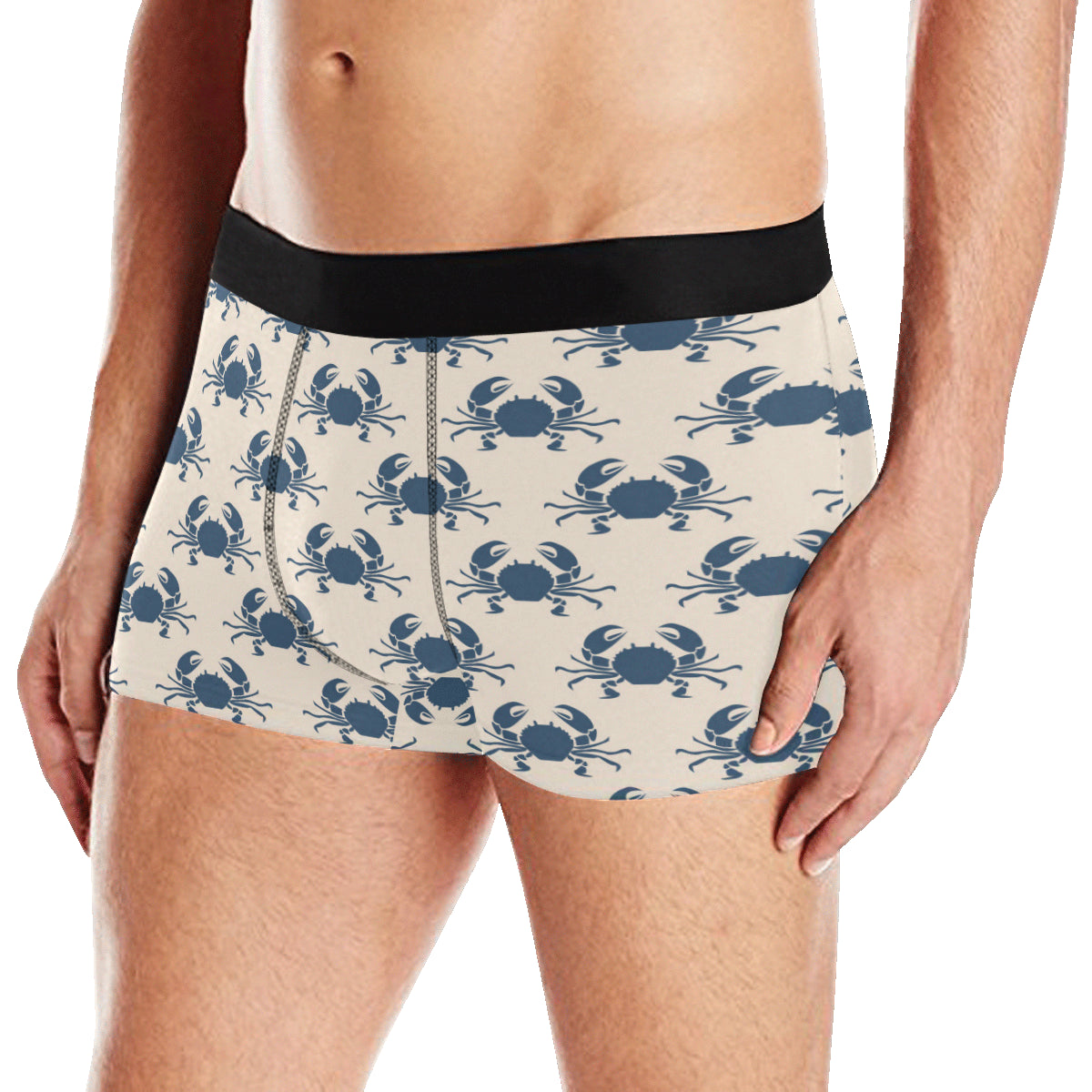 Crab Pattern Print Design 02 Men's Boxer Briefs
