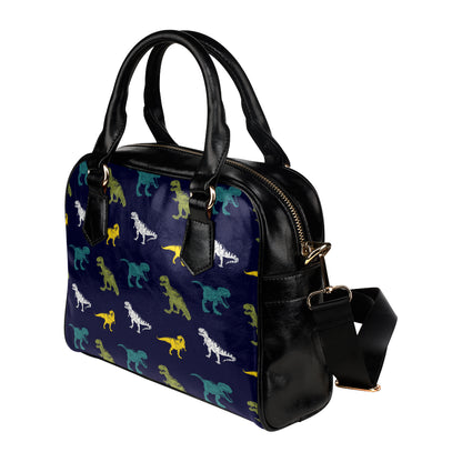 T Rex Pattern Print Design A07 Shoulder Handbag
