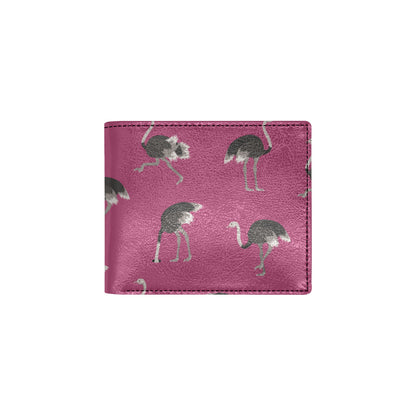 Emu Pattern Print Design 02 Men's ID Card Wallet