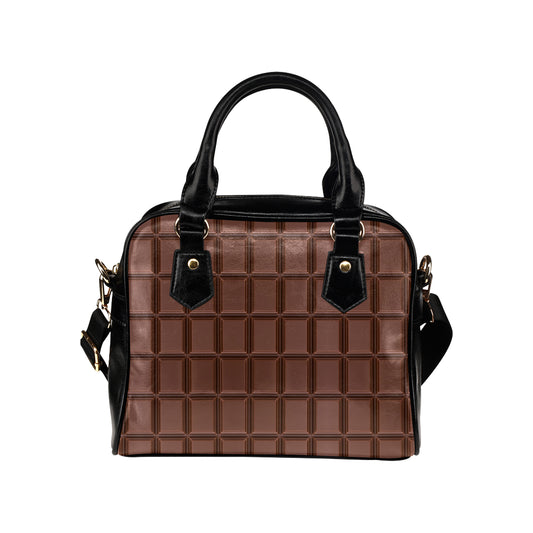 Chocolate Pattern Print Design 03 Shoulder Handbag