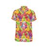 Candy Pattern Print Design CA01 Men's Short Sleeve Button Up Shirt