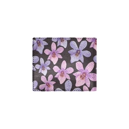 Orchid Pattern Print Design OR08 Men's ID Card Wallet