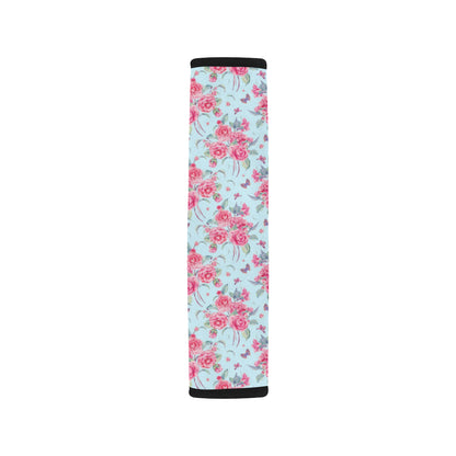 Camellia Pattern Print Design 01 Car Seat Belt Cover