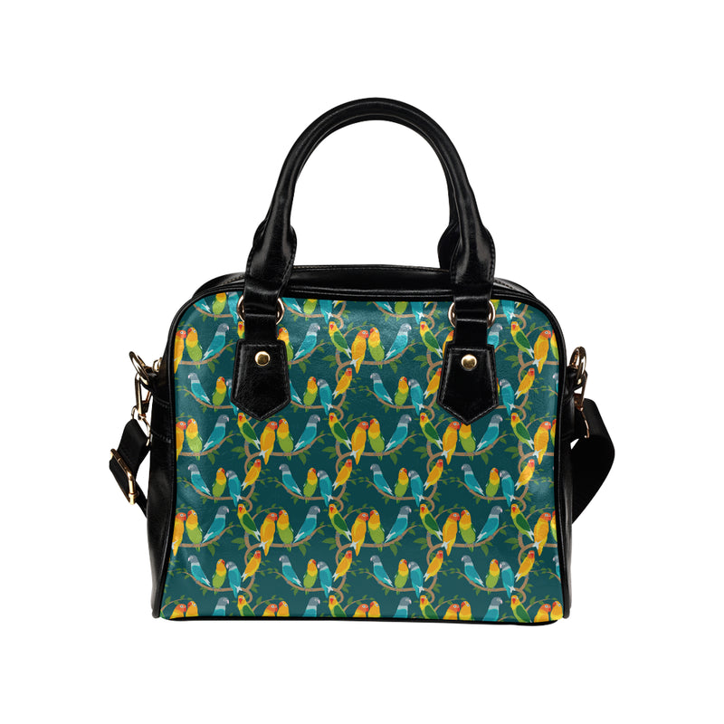 Lovebird Pattern Print Design 02 Shoulder Handbag