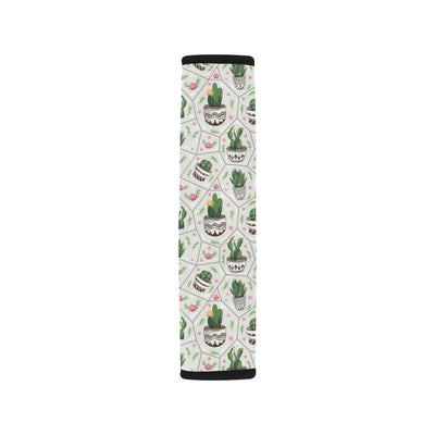 Cactus Pattern Print Design 04 Car Seat Belt Cover