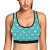 Bull Terriers Pattern Print Design 07 Sports Bra