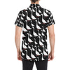 Goose Pattern Print Design 01 Men's Short Sleeve Button Up Shirt