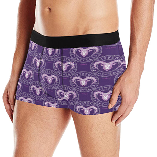 Aries Zodiac Pattern Print Design 02 Men's Boxer Briefs
