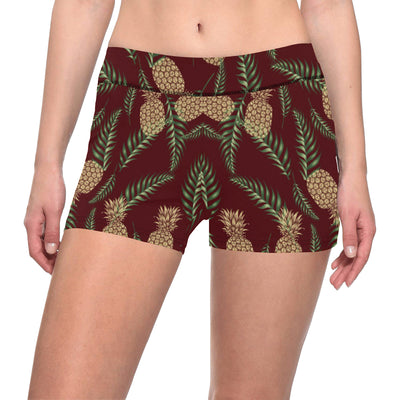 Pineapple Pattern Print Design PP013 Yoga Shorts