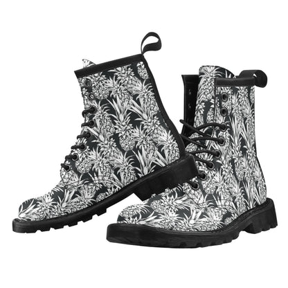 Pineapple Pattern Print Design PP08 Women's Boots