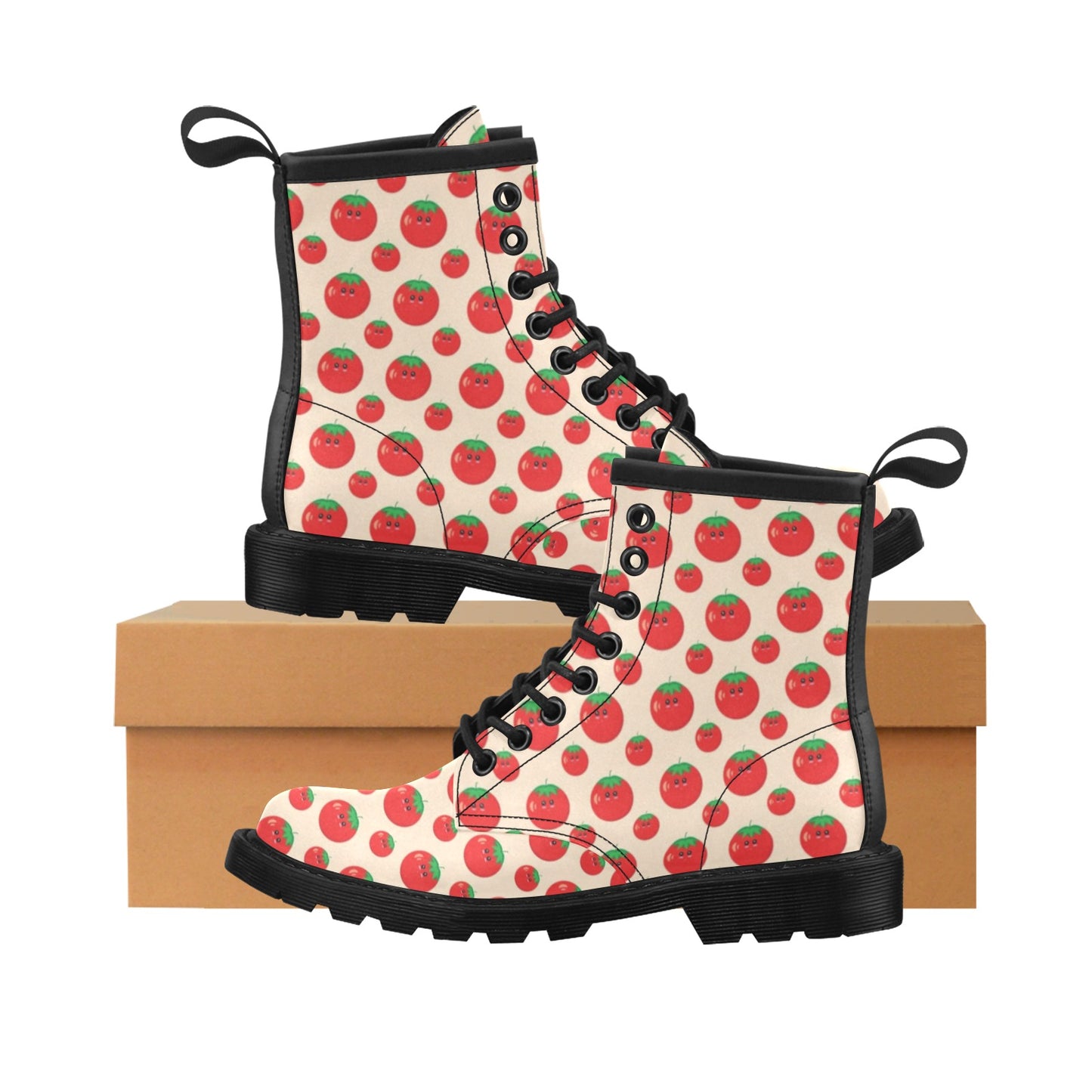 Tomato Print Design LKS308 Women's Boots
