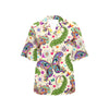 Butterfly Colorful Indian Style Women's Hawaiian Shirt