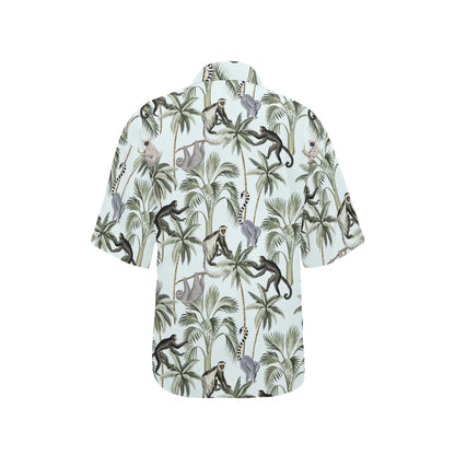 Rainforest Pattern Print Design RF04 Women's Hawaiian Shirt