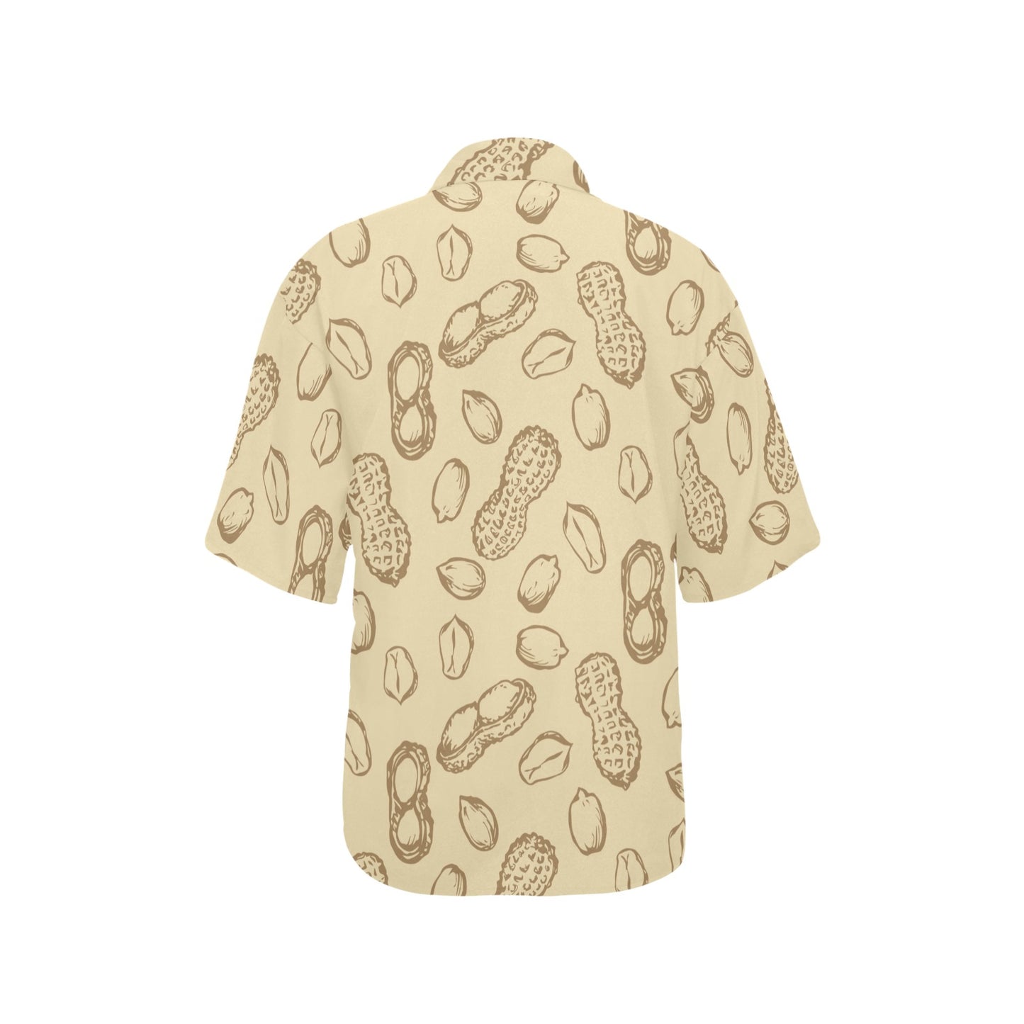 Peanut Pattern Print Design A02 Women's Hawaiian Shirt
