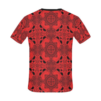 Bandana Red Print Design LKS304 Men's All Over Print T-shirt