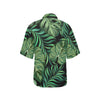 Green Fresh Tropical Palm Leaves Women's Hawaiian Shirt