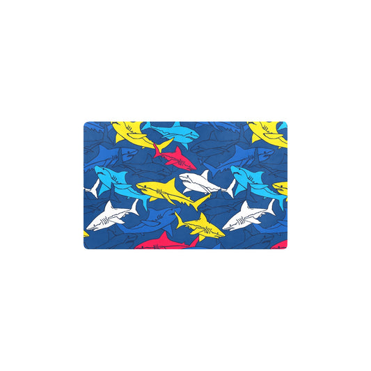 Shark Color Pattern Kitchen Mat