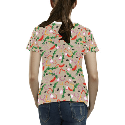 Salad Print Design LKS303 Women's  T-shirt