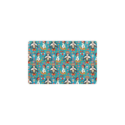 Day of the Dead Old School Girl Design Kitchen Mat