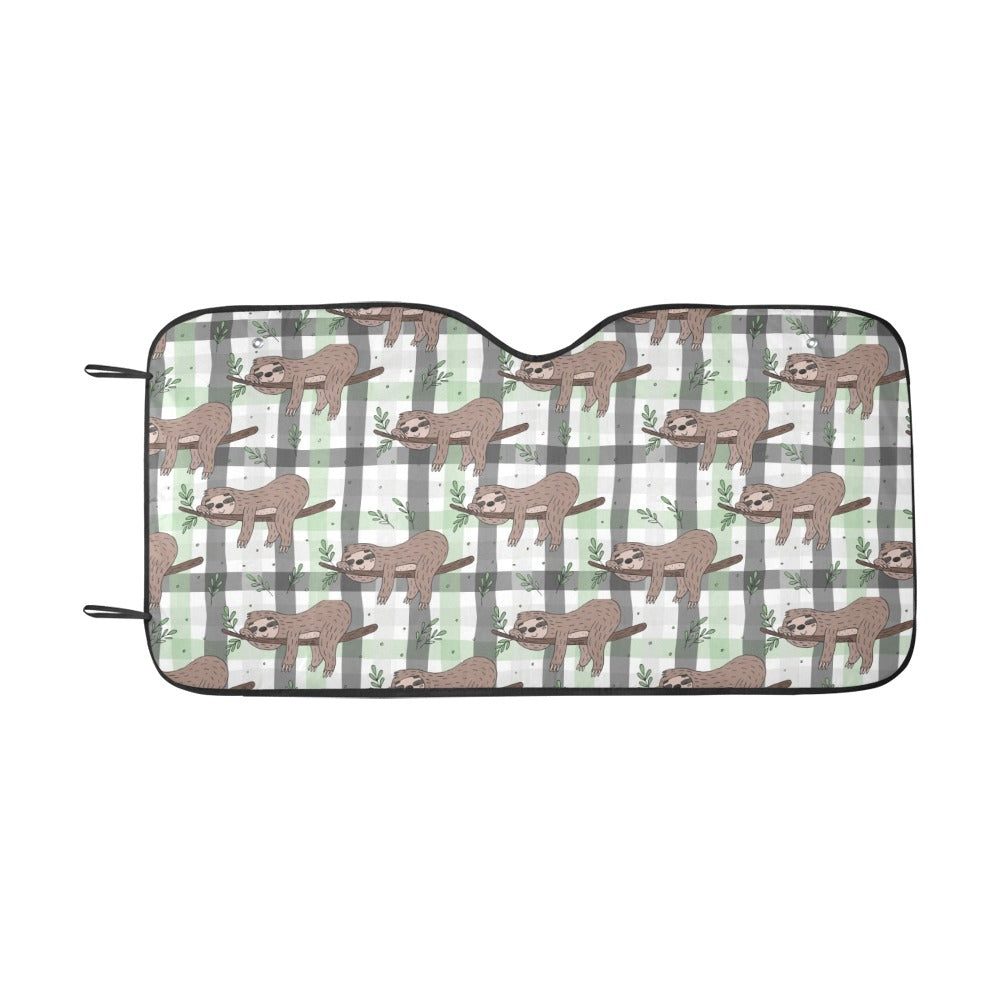 Sloth Print Design LKS301 Car front Windshield Sun Shade