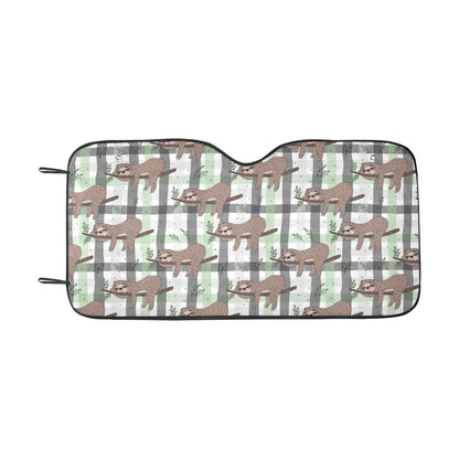 Sloth Print Design LKS301 Car front Windshield Sun Shade