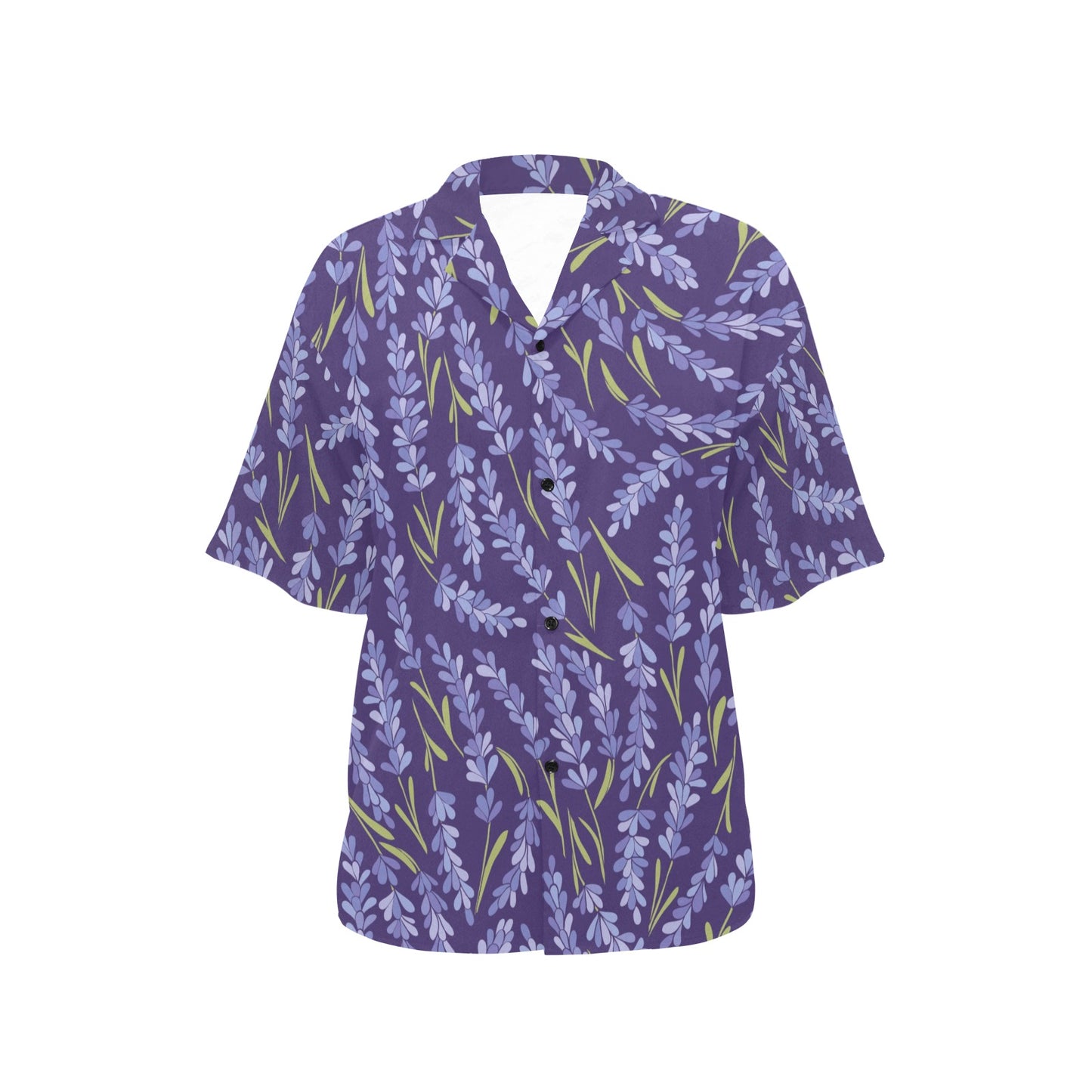 Lavender Pattern Print Design 03 Women's Hawaiian Shirt
