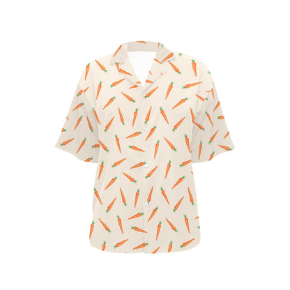 Carrot Pattern Print Design 07 Women's Hawaiian Shirt