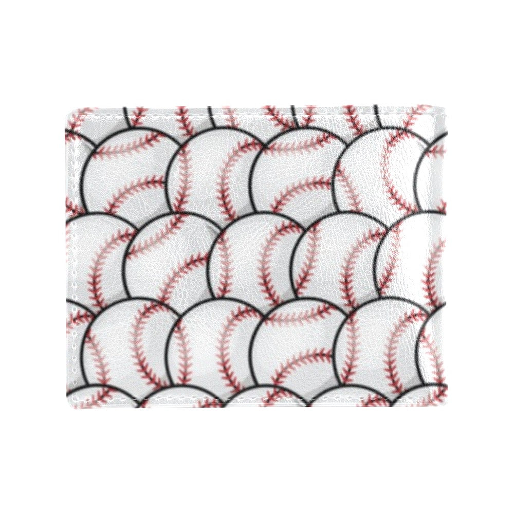 Baseball Pattern Men's ID Card Wallet