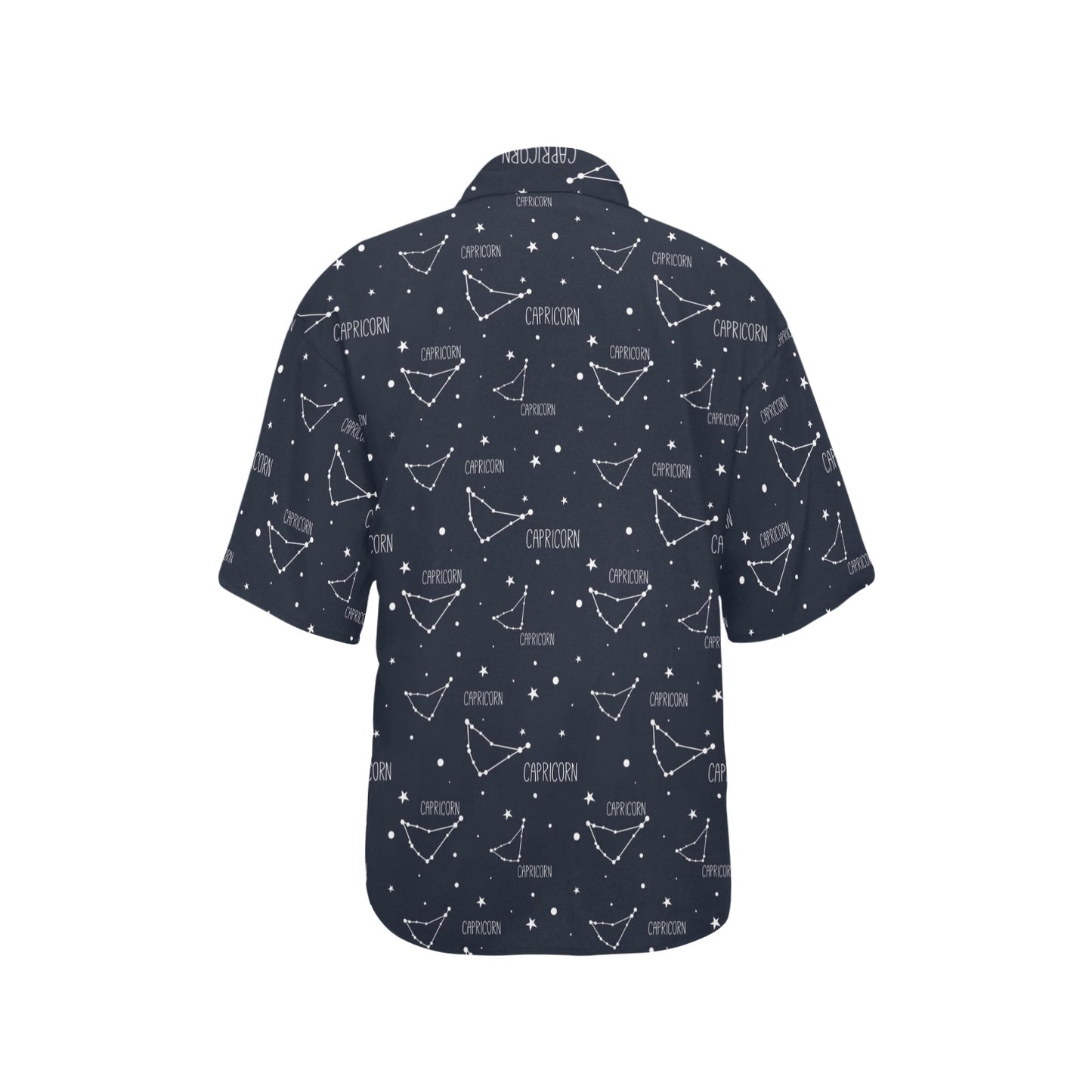 Capricorn Zodiac Pattern Print Design 01 Women's Hawaiian Shirt