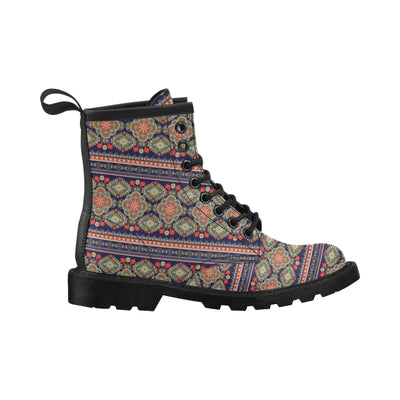 Ethnic Geometric Print Pattern Women's Boots