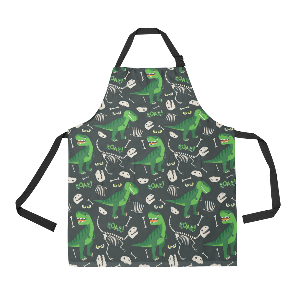T Rex Pattern Print Design A05 Apron with Pocket