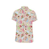 Cupcake Pattern Print Design CP06 Men's Short Sleeve Button Up Shirt