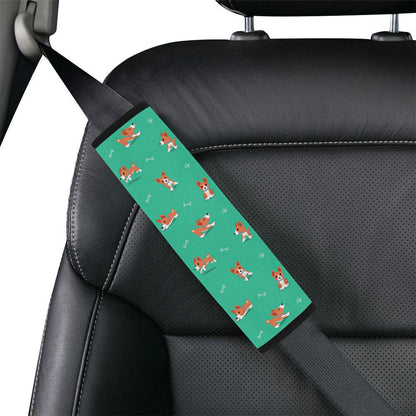 Basenji Pattern Print Design 02 Car Seat Belt Cover