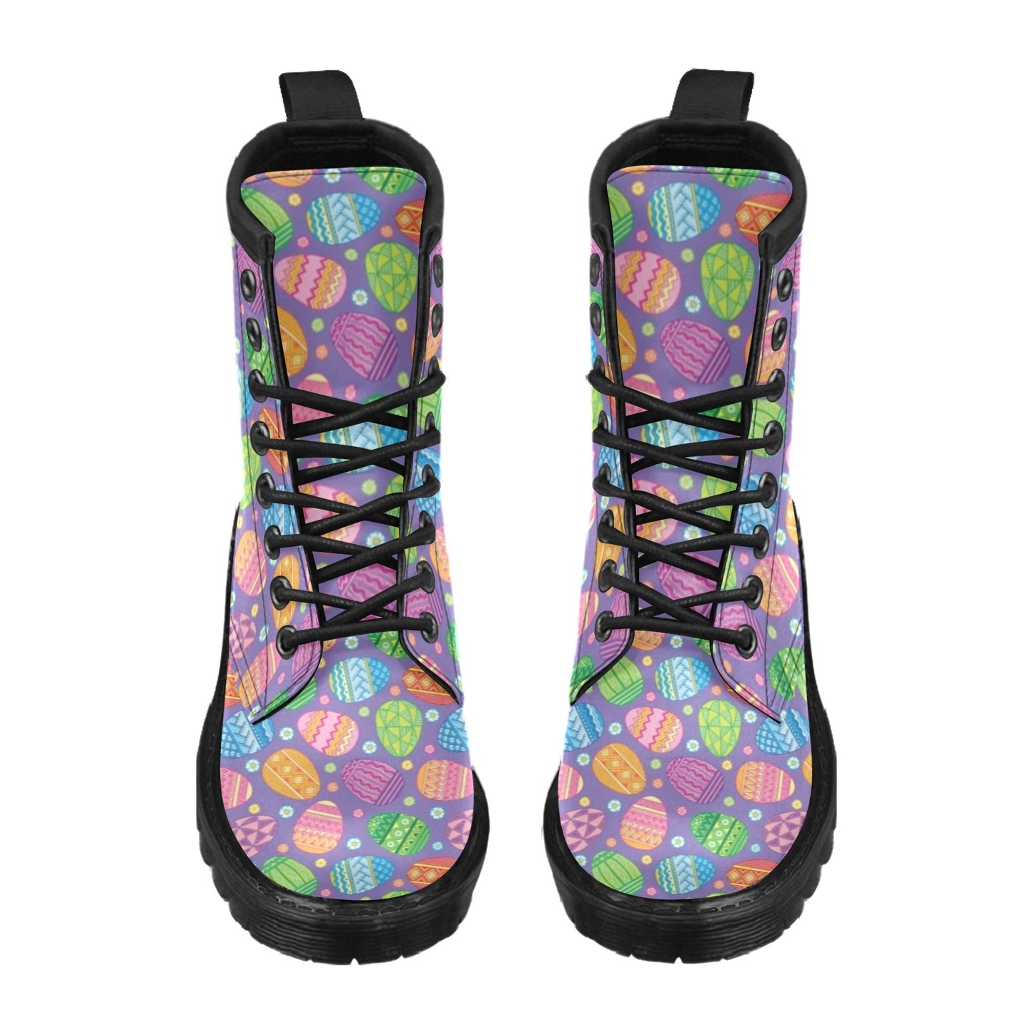 Easter Eggs Pattern Print Design RB010 Women's Boots