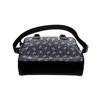 Gingerbread Pattern Print Design 01 Shoulder Handbag