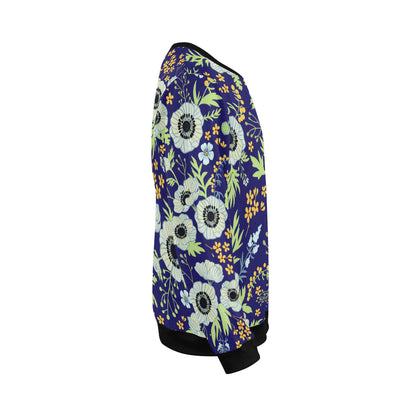 Anemone Pattern Print Design AM06 Men Long Sleeve Sweatshirt