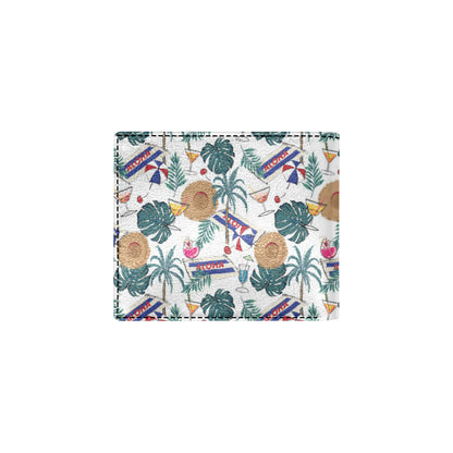 Aloha Hawaii Beach Pattern Print Design 04 Men's ID Card Wallet