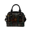 Polynesian Pattern Print Design A04 Shoulder Handbag